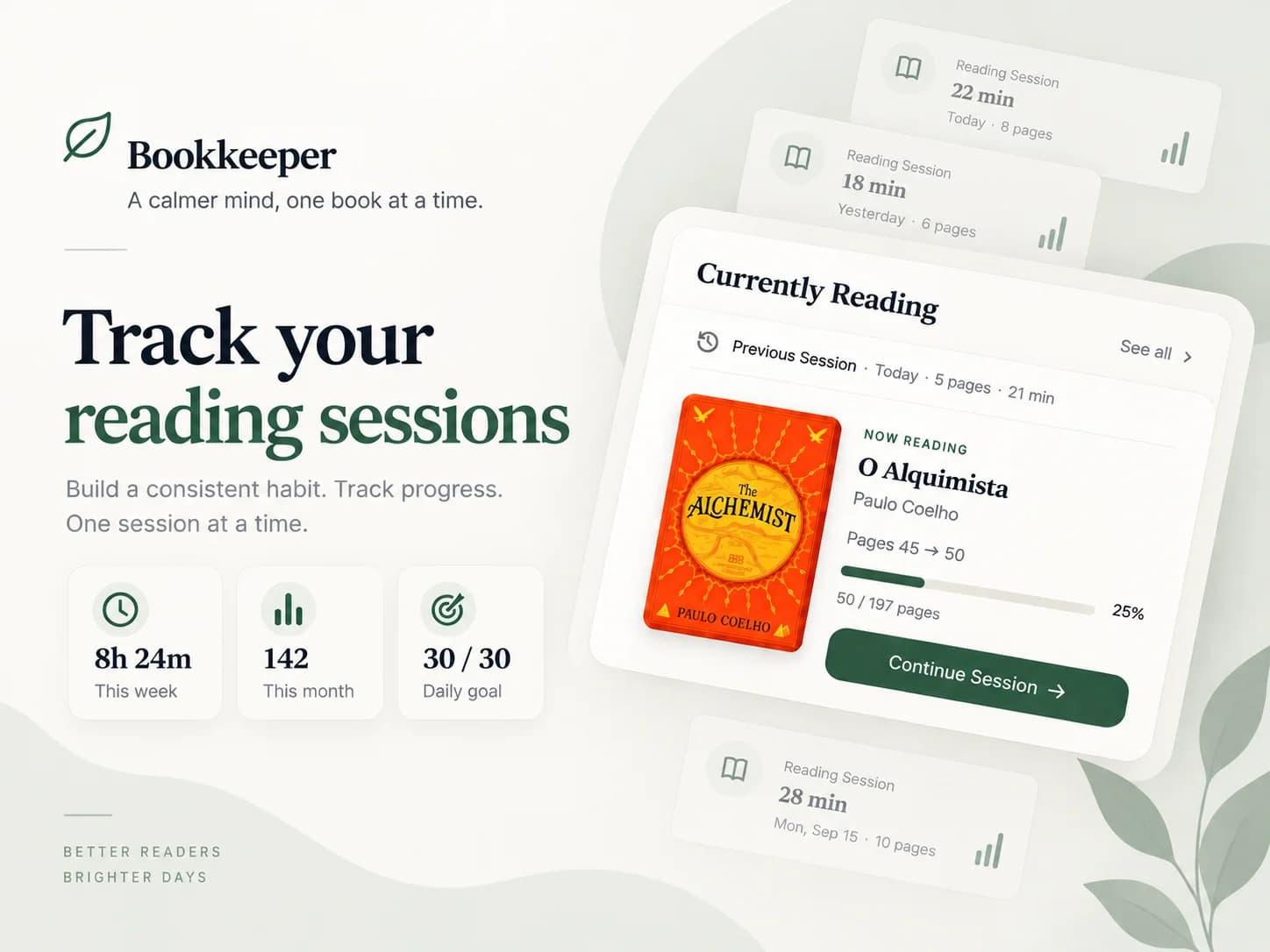 Bookkeeper — A cozy home for your books.